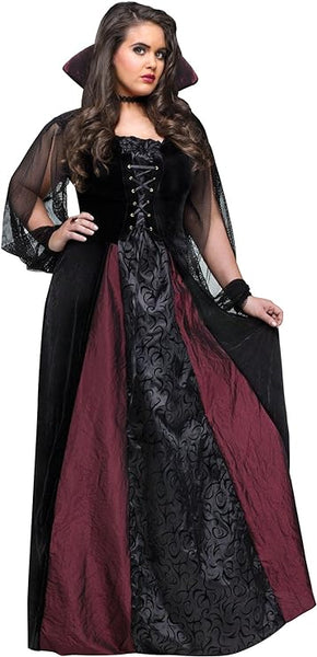 Vampire goth maiden vampiress plus size fits 16-24