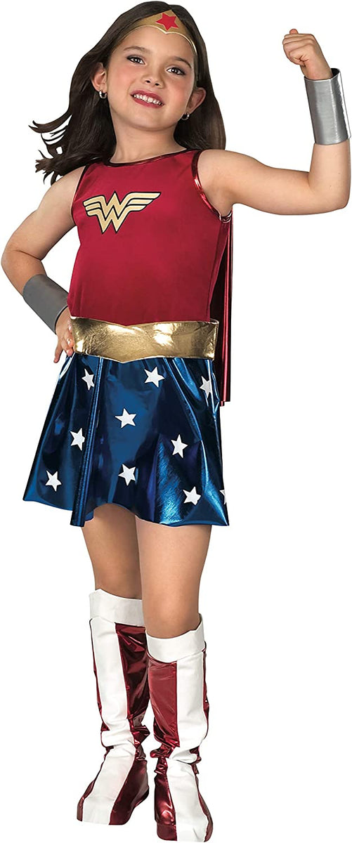 Rubie's Wonder Woman Kostüm Für Mädchen – DC Comics – Mit Shirt, Umhang & Stirnband – Größe L Rubie's Wonder Woman Kostüm Für Mädchen – DC Comics – Mit Shirt, Umhang & Stirnband – Größe L
