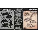 Wiser's Good Words AirBrush Tattoo Pro Stencil