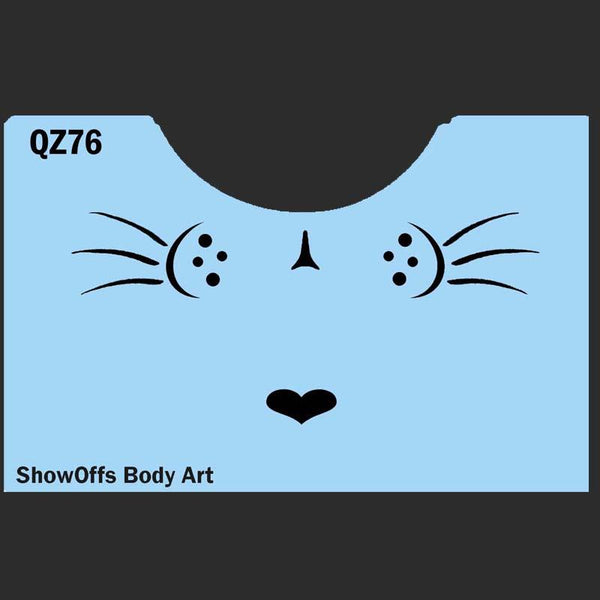 QEZ Stencil - Kitty Whisker