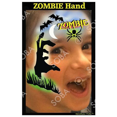 Zombie Hand Halloween - Profile Stencil