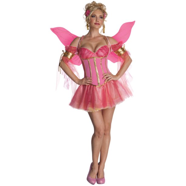pink fairy dress adults Secret Wishes Enchanted Halloween Costume Adult Medium – Dotsy's Entertainment Co 7.30.24 shoulder neckline with tie Brandy Melville black dress Width:Medium - M