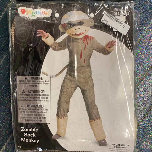 Zombie Sock Monkey Costume (child)