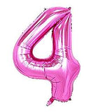 Anagram Number Balloons - Pink 34"