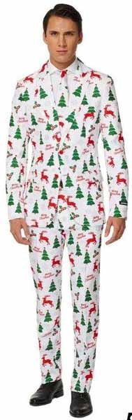 Opposuits SUITMEISTER Merry  CHRISTMAS WHITE
