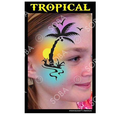 Tropical Palm Tree - Profile Stencil