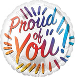Anagram Round Foil Balloon- Proud Of You