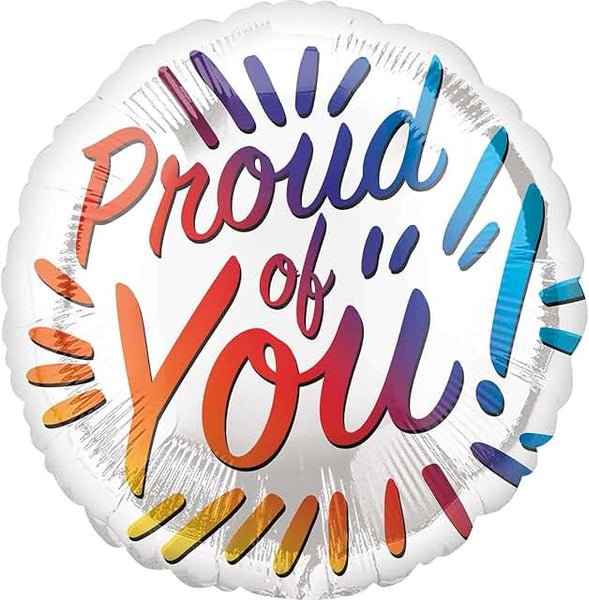 Anagram Round Foil Balloon- Proud Of You