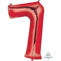 Anagram Red Number Balloon 34“