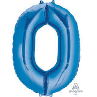 Number Balloon- blue 34”