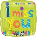 Anagram Square Foil Balloon- 18" I Miss You