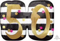 Anagram SuperShape Foil Balloon- elegant & fun 50 balloon