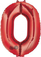 Anagram Red Number Balloon 34“