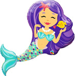 Qualatex Mermaid Foil Balloon- 38“ Supershape
