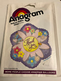 Anagram Flower Shaped Foil Balloon- Thank you