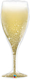 38in Champagne Glass SuperShape Balloon foil