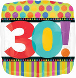 Anagram Foil Balloon- 30th Birthday Balloon assorted styles 18“