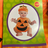 infant baby pumpkin costume jack o lantern