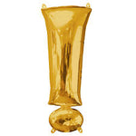 Anagram Super Shape Foil Balloon- gold Exclamation Mark 36“