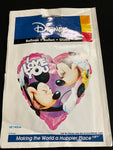 Anagram Heart Foil Balloons- I love you, Minnie and Mickey