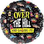 Betallic Round Foil Balloon- Over The Hill