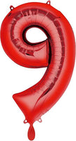 Anagram Red Number Balloon 34“