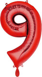 Anagram Red Number Balloon 34“