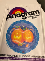 Anagram Round Foil Balloons- Jack-o-lantern, Pumpkin