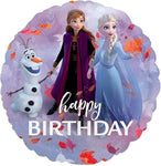 Anagram Round Foil Balloon- Happy Birthday, Frozen 2