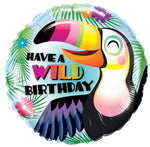 Qualatex 18” Round Foil Balloon- Have A Wild Birthday Toucan