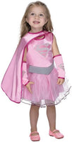 pink Supergirl Halloween Costume Tutu Dress with Cape: Toddler Girls Size 3T-4T