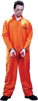 Jail Bird Orange Jumpsuit Prisoner Adult Halloween Costume (FBM)