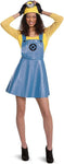 Minions Stuart Outfit with Skirt Goggles and Hat, Blue, XL (18-20)