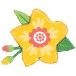 Anagram SuperShape Foil Balloon- Yellow Flower 34“