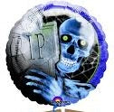 Anagram Round Foil Balloon- Skeleton, Halloween