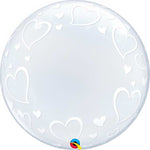 Qualatex Deco Bubble- Stylish Hearts