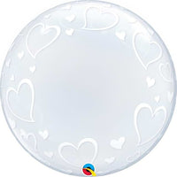 Qualatex Deco Bubble- Stylish Hearts