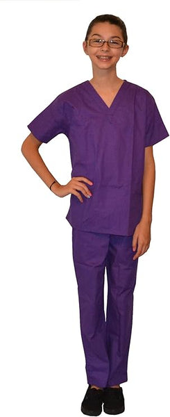 Kids Scrubs purple XL