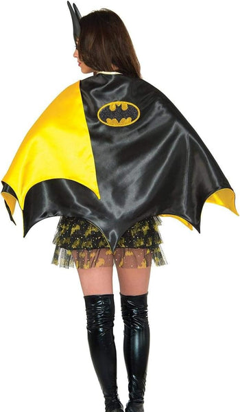 Batgirl Deluxe 30-Inch Cape, Black, One Size