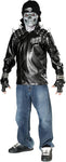 Metal Skull Biker Rider Costume, Child Large