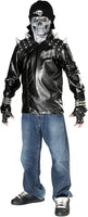 Metal Skull Biker Rider Costume, Child Large
