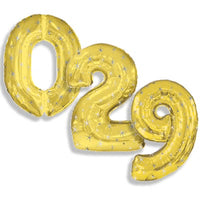 CTI Balloon- gold #0 with silver stars