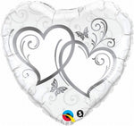 Two Hearts Heart Foil Balloon