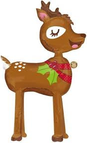 Anagram Airwalker Foil Balloon- Reindeer 54“