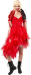 Suicide Squad 2 Harley Quinn Red Dress Costume X-Small