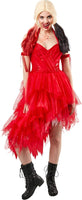 Suicide Squad 2 Harley Quinn Red Dress Costume X-Small