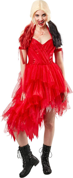 Suicide Squad 2 Harley Quinn Red Dress Costume X-Small