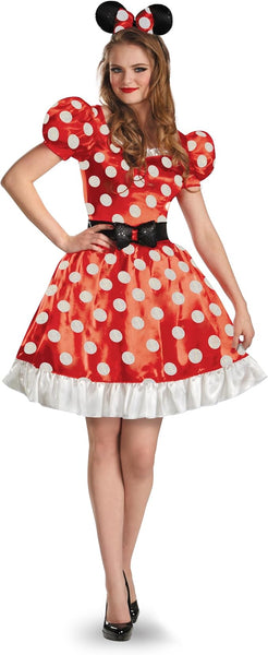 Disguise Women's Red Minnie Mouse Classic Costume Medium 8-10