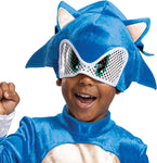 Sonic the Hedgehog Costume, Official Sonic Movie Costume and Headpiece, Toddler Size Medium (3T-4T)