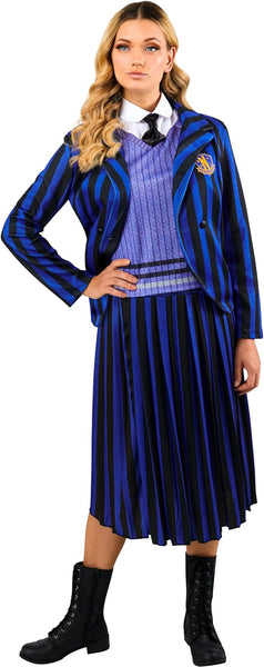 Wednesday TV Series: Nevermore Academy School Uniform Costume for Adults, Women's Small